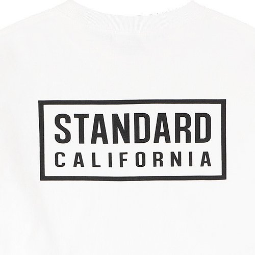 STANDARD CALIFORNIA】SD HEAVYWEIGHT BOX LOGO LONG SLEEVE T WHITE