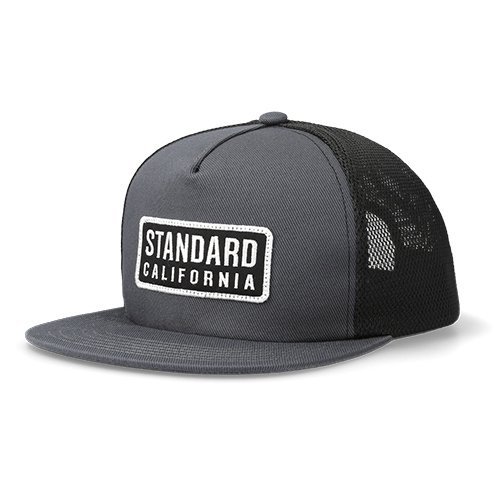 STANDARD CALIFORNIA】SD BOX LOGO PATCH MESH CAP BLACK スナップ