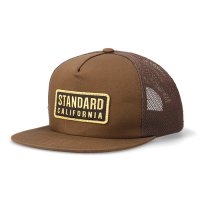 【STANDARD CALIFORNIA】SD BOX LOGO PATCH MESH CAP　BROWN　スナップバックキャップ　スタンダードカリフォルニア