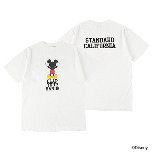 STANDARD CALIFORNIA】DISNEY × SD CLAP YOUR HANDS T WHITE