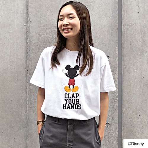 STANDARD CALIFORNIA】DISNEY × SD CLAP YOUR HANDS T WHITE