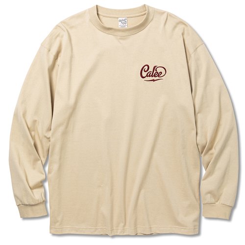 CALEE/キャリー】DROP SHOULDER CALEE LOGO EMBROIDERY L/S T-SHIRT