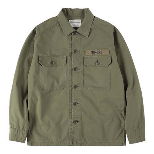 STANDARD CALIFORNIA】SD RIPSTOP ARMY SHIRT OLIVE アーミーシャツ