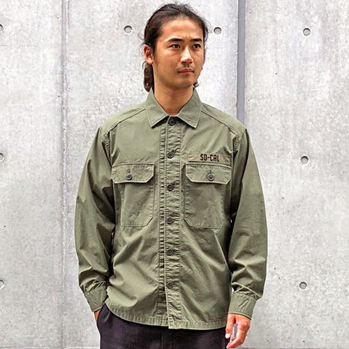 STANDARD CALIFORNIA】SD RIPSTOP ARMY SHIRT OLIVE アーミーシャツ ...