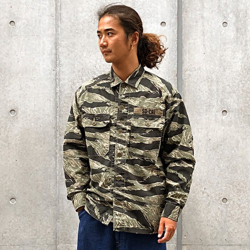 STANDARD CALIFORNIA】SD RIPSTOP ARMY SHIRT CAMOUFLAGE アーミー ...