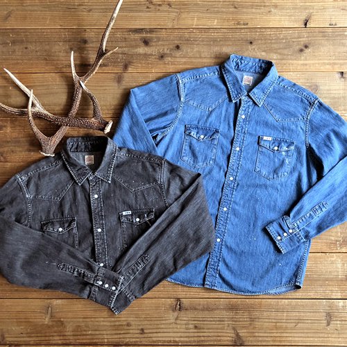 STANDARD CALIFORNIA】SD DENIM WESTERN SHIRT BLACK ウエスタンデニム