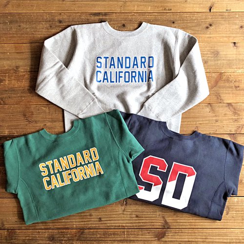 STANDARD CALIFORNIA】CHAMPION × SD REVERSE WEAVE CREW SWEAT GRAY