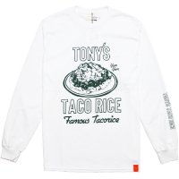 【TONY TAIZSUN/トニータイズサン】TONY’S TACO RICE LS TEE　WHITE　ロングスリーブTシャツ