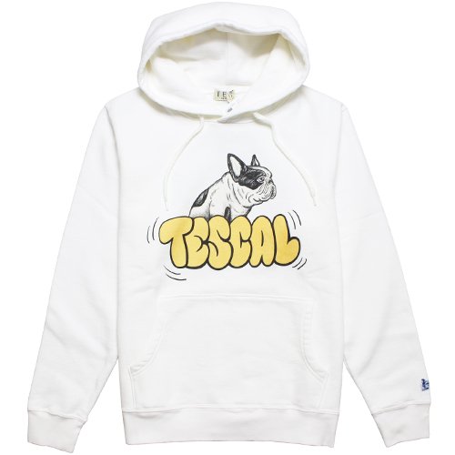 TES/テス】TES BUBBLE BUHI SWEAT PARKA WHITE プルオーバーパーカー