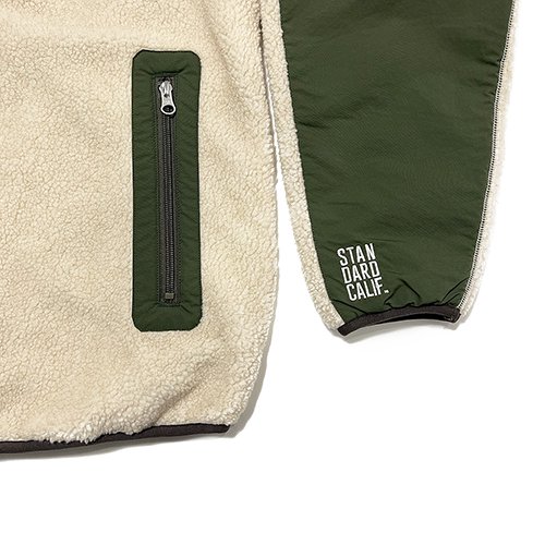 STANDARD CALIFORNIA】SD REVERSIBLE FLEECE JACKET BEIGE