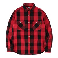 <img class='new_mark_img1' src='https://img.shop-pro.jp/img/new/icons14.gif' style='border:none;display:inline;margin:0px;padding:0px;width:auto;' />【STANDARD CALIFORNIA】SD FLANNEL CHECK SHIRT　RED　フランネルシャツ　スタンダードカリフォルニア