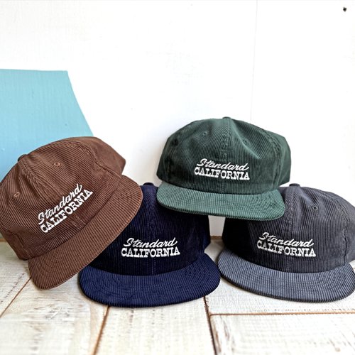 STANDARD CALIFORNIA CORDUROY LOGO CAP 緑-