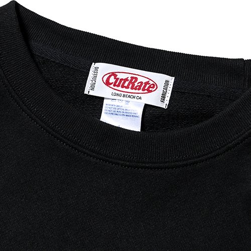 CUTRATE/カットレイト】CUTRATE LOGO DROPSHOULDER CREW NECK SWEAT