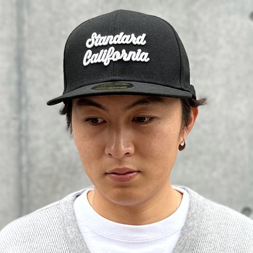 STANDARD CALIFORNIA】NEW ERA×SD 59 FIFTY LOGO CAP BLACK ニューエラ