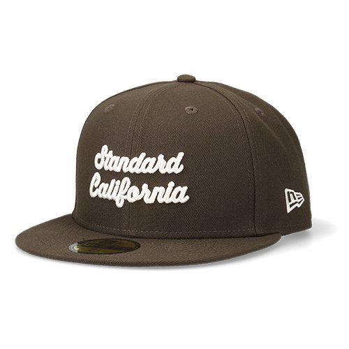 STANDARD CALIFORNIA】NEW ERA×SD 59 FIFTY LOGO CAP BROWN ニューエラ