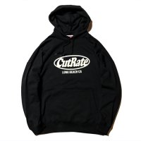 【CUTRATE/カットレイト】×VENICE8 COFFEE HOUSE®︎ CAFE DOG DROPSHOULDER PULLOVER HOODIE　BLACK