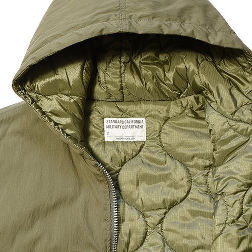 STANDARD CALIFORNIA】SD REVERSIBLE ARMY HOOD COAT OLIVE