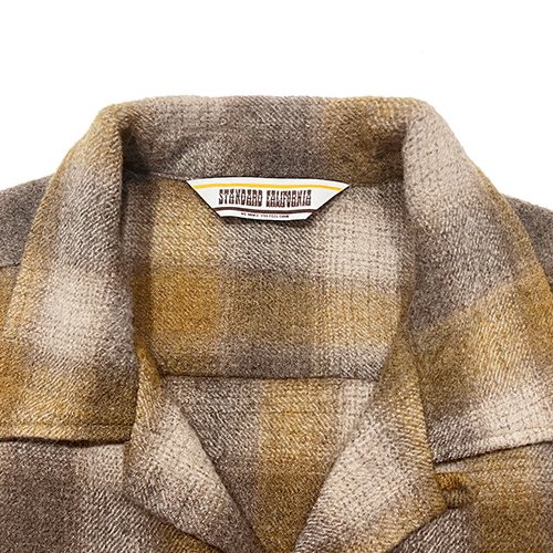 STANDARD CALIFORNIA】SD WOOL CHECK SHIRT BROWN ウールシャツ