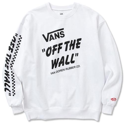 CALEE/キャリー】× VANS DROP SHOULDER CREW NECK SWEAT WHITE ドロップショルダー スウェット ヴァンズ  - GRAVY'S グレイビーズ オンラインショップ さいたま市中央区与野駅西口５分