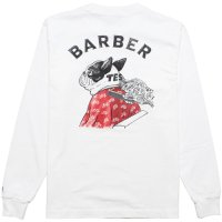 <img class='new_mark_img1' src='https://img.shop-pro.jp/img/new/icons14.gif' style='border:none;display:inline;margin:0px;padding:0px;width:auto;' />【TES/テス】TES HUNTINGTON BARBER LONG SLEEVE TEE　WHITE　ロンＴ　THE ENDLESS SUMMER/エンドレスサマー