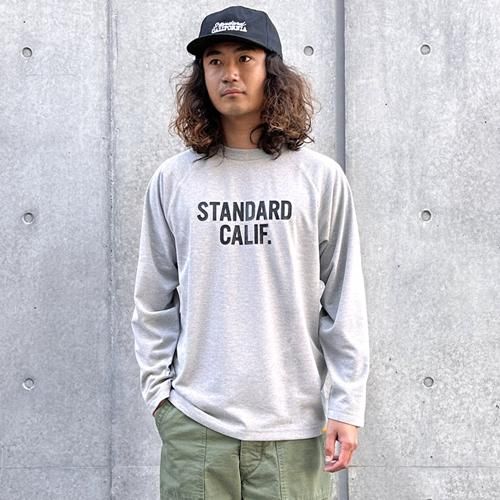 STANDARD CALIFORNIA】SD TECH DRY LOGO LONG SLEEVE T GRAY ロング