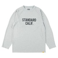 <img class='new_mark_img1' src='https://img.shop-pro.jp/img/new/icons14.gif' style='border:none;display:inline;margin:0px;padding:0px;width:auto;' />【STANDARD CALIFORNIA】SD TECH DRY LOGO LONG SLEEVE T　GRAY　ロングスリーブT　スタンダードカリフォルニア