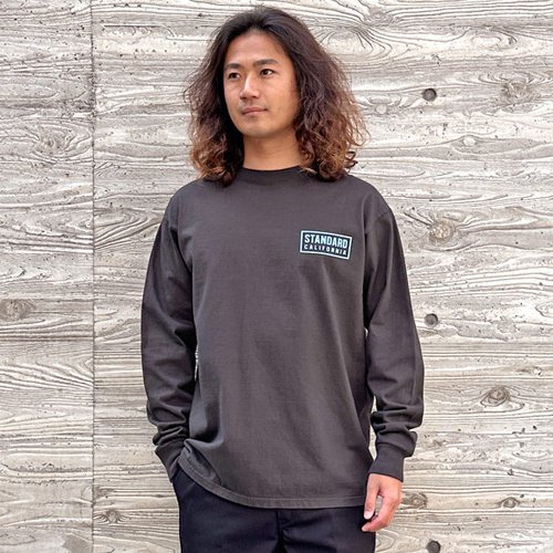 STANDARD CALIFORNIA】SD HEAVYWEIGHT BOX LOGO LONG SLEEVE T BLACK ロングスリーブT  スタンダードカリフォルニア - GRAVY'S グレイビーズ オンラインショップ さいたま市中央区与野駅西口５分