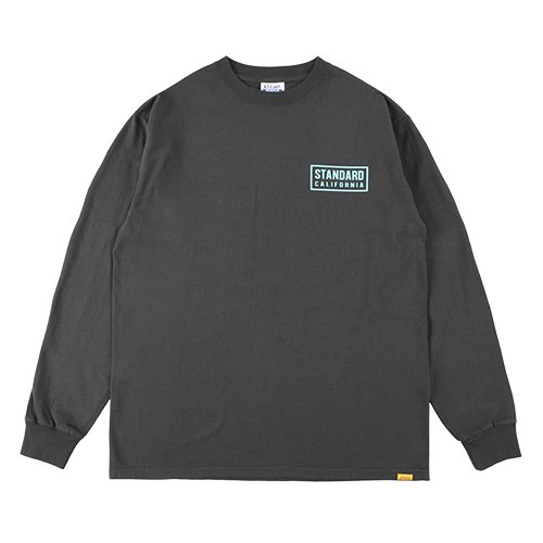 STANDARD CALIFORNIA】SD HEAVYWEIGHT BOX LOGO LONG SLEEVE T BLACK