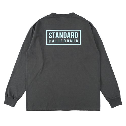 STANDARD CALIFORNIA】SD HEAVYWEIGHT BOX LOGO LONG SLEEVE T BLACK