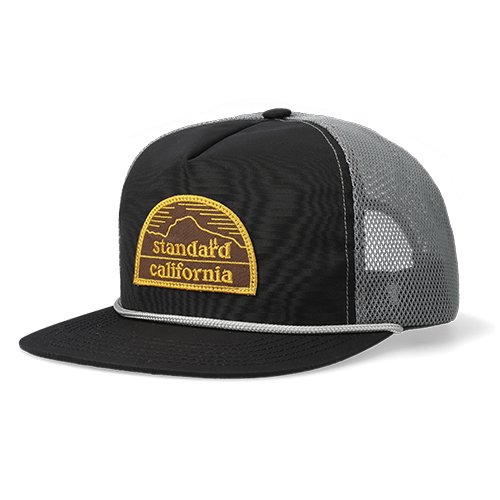 STANDARD CALIFORNIA】SD OUTDOOR LOGO PATCH MESH CAP BLACK