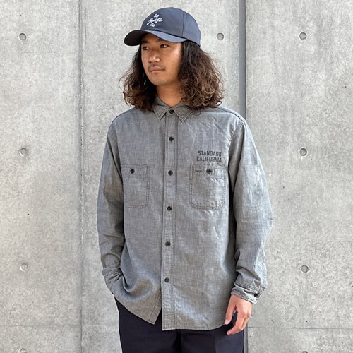 STANDARD CALIFORNIA】SD CHAMBRAY SHIRT BLACK シャンブレーシャツ スタンダードカリフォルニア -  GRAVY'S グレイビーズ オンラインショップ さいたま市中央区与野駅西口５分