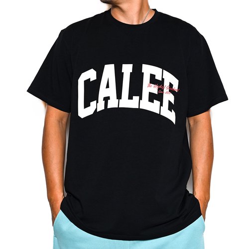 CALEE/キャリー】STRETCH COLLEGE TYPE CALEEE LOGO T-SHIRT BLACK T ...