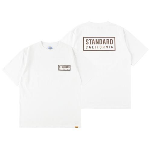 STANDARD CALIFORNIA】SD HEAVYWEIGHT BOX LOGO T WHITE Tシャツ