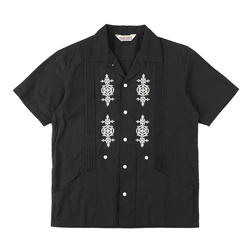 【STANDARD CALIFORNIA】SD GUAYABERA SHIRT　BLACK　グァジャベーラシャツ　スタンダードカリフォルニア -  GRAVY’S グレイビーズ オンラインショップ さいたま市中央区与野駅西口５分