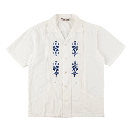 STANDARD CALIFORNIA】SD GUAYABERA SHIRT WHITE グァジャベーラシャツ