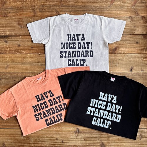 STANDARD CALIFORNIA】SD US COTTON H.N.D. LOGO T BLACK Tシャツ