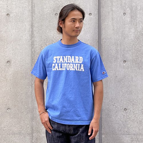 STANDARD CALIFORNIA】CHAMPION × SD T1011 BLUE Tシャツ スタンダード