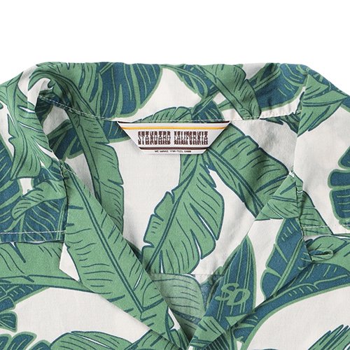 STANDARD CALIFORNIA】SD LEAF SURF SHIRT GREEN ハワイアンシャツ