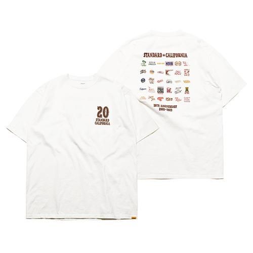 STANDARD CALIFORNIA】SD 20TH ANNIVERSARY LOGO T WHITE スタンダード ...