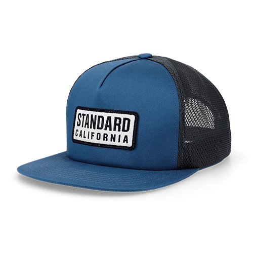 STANDARD CALIFORNIA】SD BOX LOGO PATCH MESH CAP BLUE