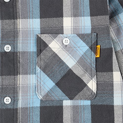 STANDARD CALIFORNIA】SD HEAVY FLANNEL CHECK SHIRT BLACK/BLUE