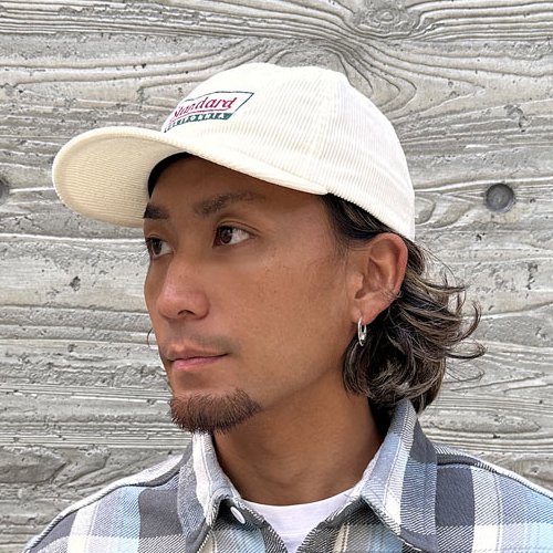 STANDARD CALIFORNIA】SD CORDUROY LOGO CAP WHITE コーデュロイ