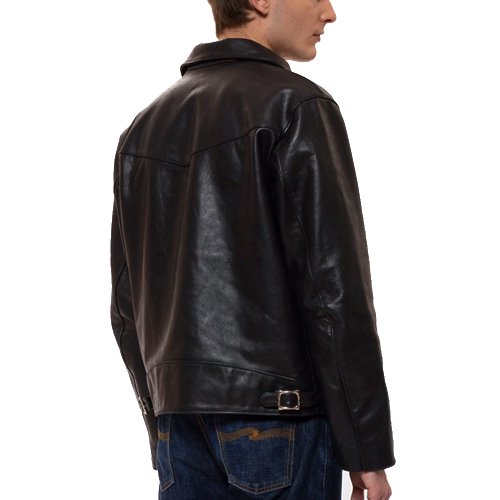 NUDIE JEANS/ヌーディージーンズ】EDDY RIDER LEATHER JACKET BLACK