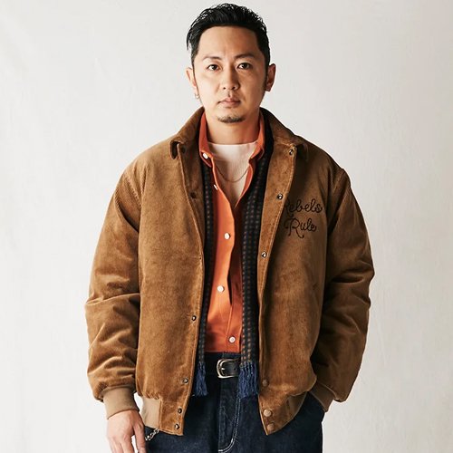 CALEE/キャリー】EMBROIDERY CORDUROY AWBLACKARD TYPE JACKET CAMEL コーデュロイアワードジャケット  - GRAVY'S グレイビーズ オンラインショップ さいたま市中央区与野駅西口５分