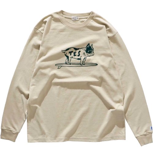 TES/テス】TES BASIC BUHI LONG SLEEVE TEE BEIGE ロンＴ THE ENDLESS