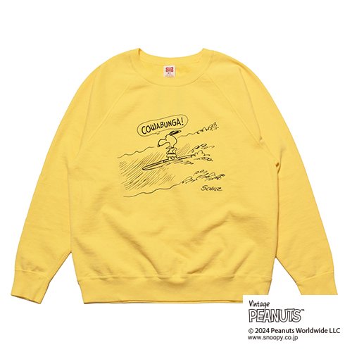 【STANDARD CALIFORNIA】SNOOPY × SD COWABUNGA CREW SWEAT　YELLOW　スウェット　 スタンダードカリフォルニア - GRAVY’S グレイビーズ オンラインショップ さいたま市中央区与野駅西口５分