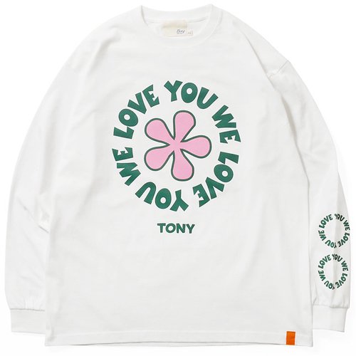 TONY TAIZSUN/トニータイズサン】TONY WE LOVE YOU LS TEE WHITE ロングスリーブTシャツ - GRAVY'S  グレイビーズ オンラインショップ さいたま市中央区与野駅西口５分