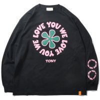 TONY TAIZSUN/ȥˡTONY WE LOVE YOU LS TEEBLACK󥰥꡼T
