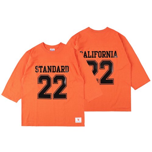 STANDARD CALIFORNIA】SD HEAVYWEIGHT FOOTBALL LOGO T ORANGE フットボールロゴT  スタンダードカリフォルニア - GRAVY'S グレイビーズ オンラインショップ さいたま市中央区与野駅西口５分