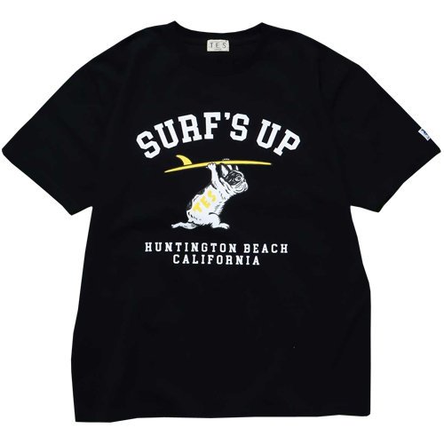 TES/テス】SURF'S UP COLLEGE TEE BLACK Ｔシャツ THE ENDLESS SUMMER/エンドレスサマー -  GRAVY'S グレイビーズ オンラインショップ さいたま市中央区与野駅西口５分